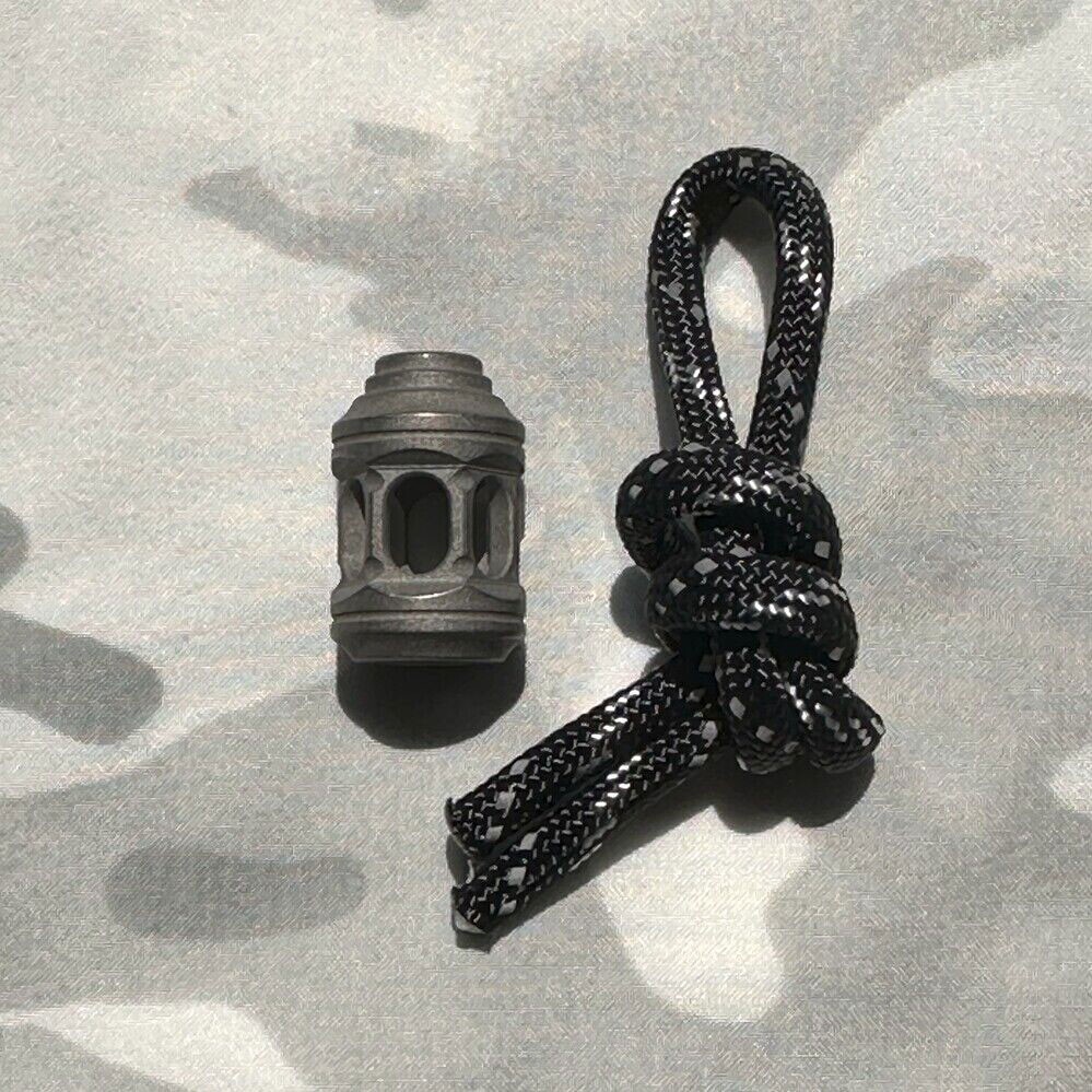Titanium Alloy Bead or Imported PEI Parachute Cord Lanyard DIY Bead EDC Beads