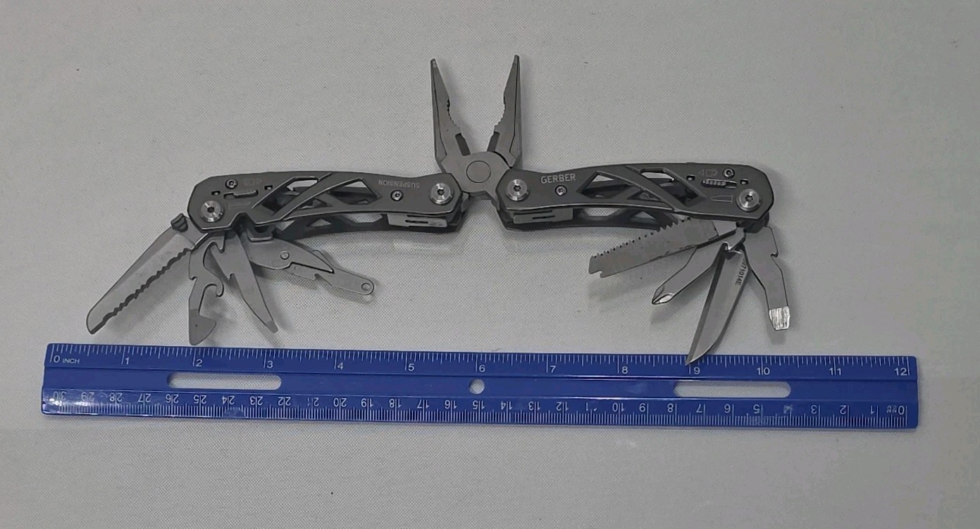 Gerber Suspension-NXT Stainless Steel Multi Tool 15 Tools 31-003889 USED EUC