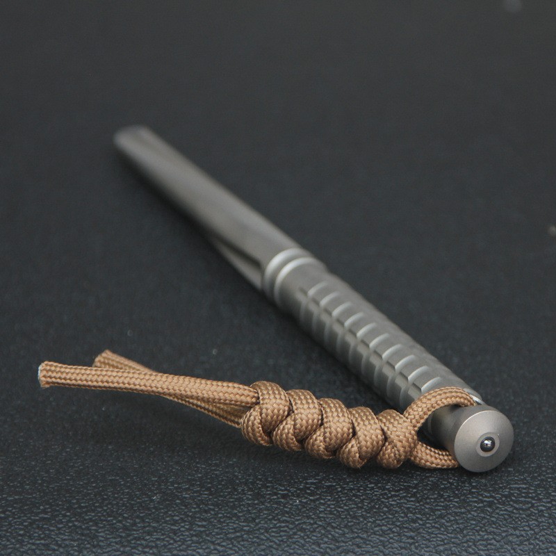 Titanium Alloy EDC Tactical Pen Emergency Glass Breaker Pocket Multi Tool Spike