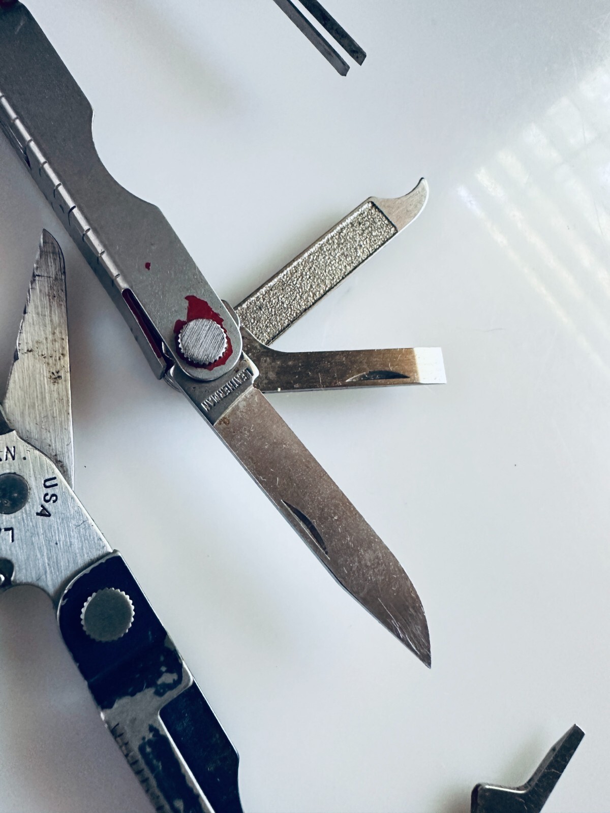 3 Vintage Leatherman Micra Red Blue Black Multi Tool Knife