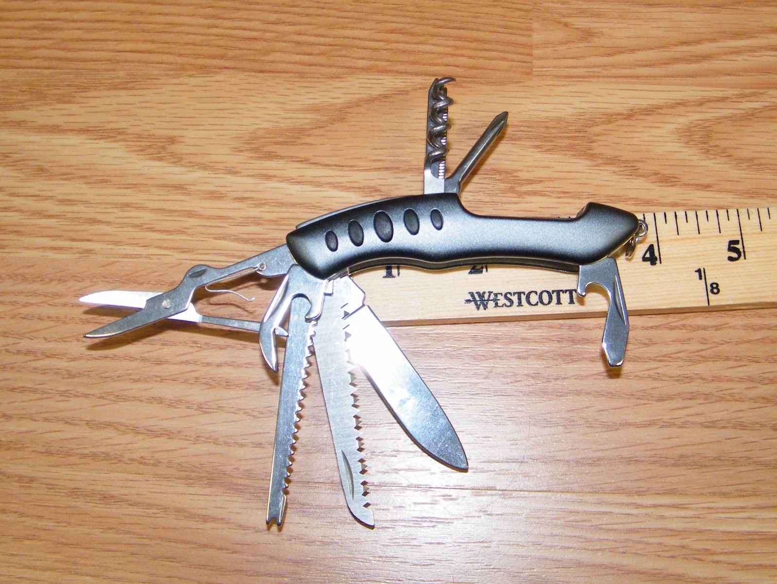 Genuine Outdoor By Totes 15 Functions in One Compact Streaming Tool w/ Knife