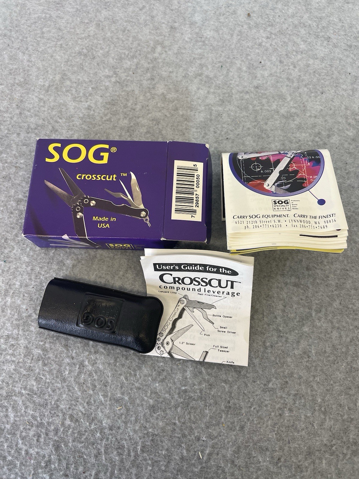 SOG Crosscut Tools Multi Tool 1980’s New In Box Made in USA