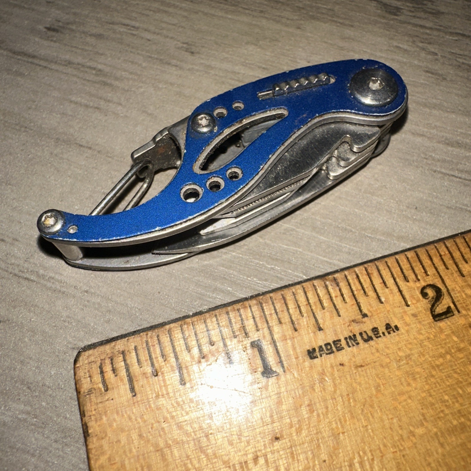 Gerber Curve Knife/Multi-Tool, Lockback, 6 Tools Blue Used