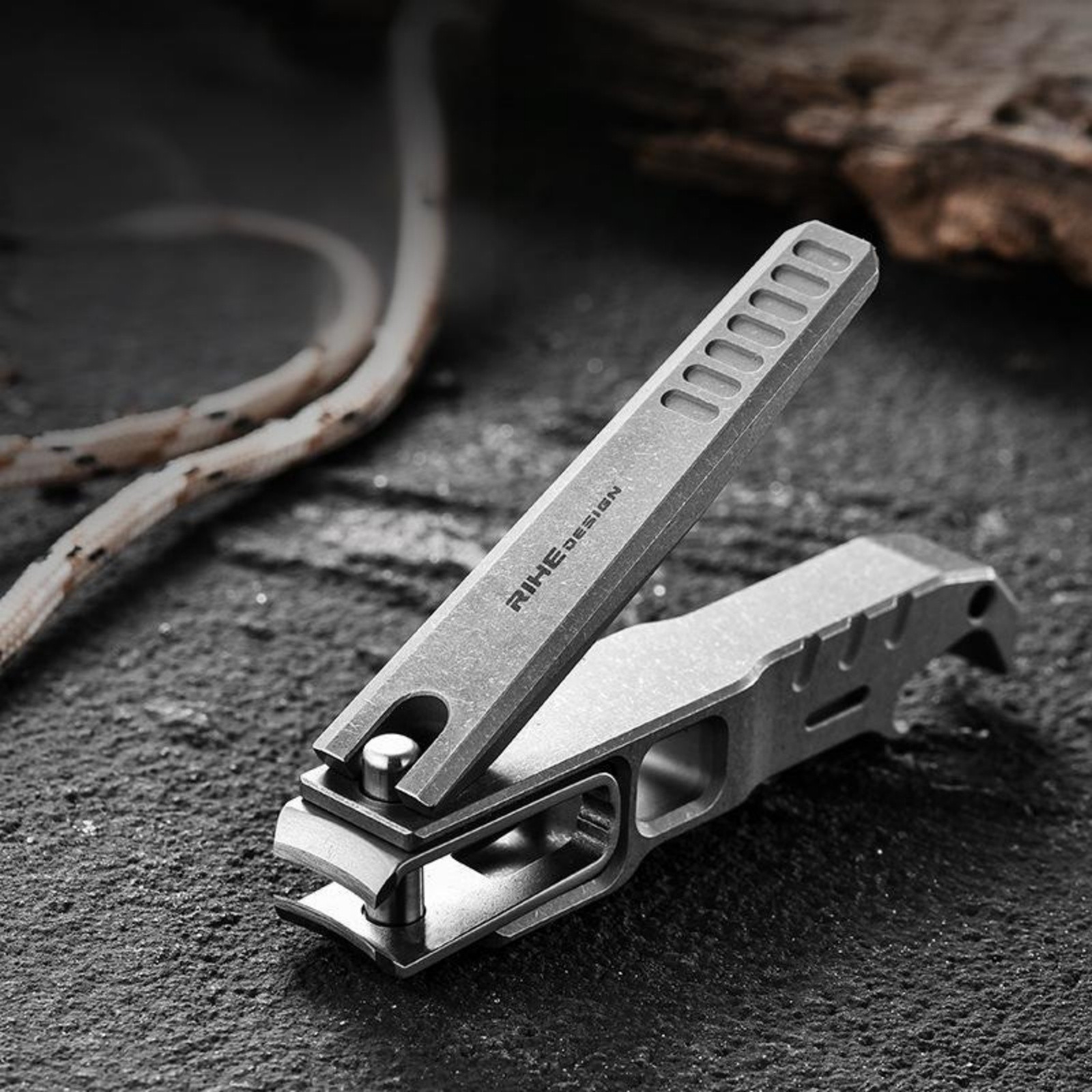 Titanium Alloy Nail Clippers EDC Bottle Opener Buckle File Portable Durable
