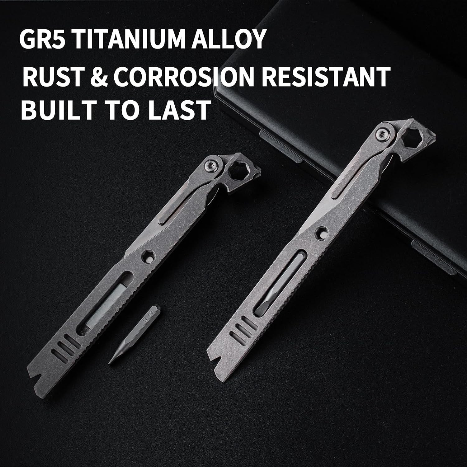 5-in-1 Portable EDC Pry Bar Multi Tool, Ultra-durable & Lightweight (Matte) | Mu