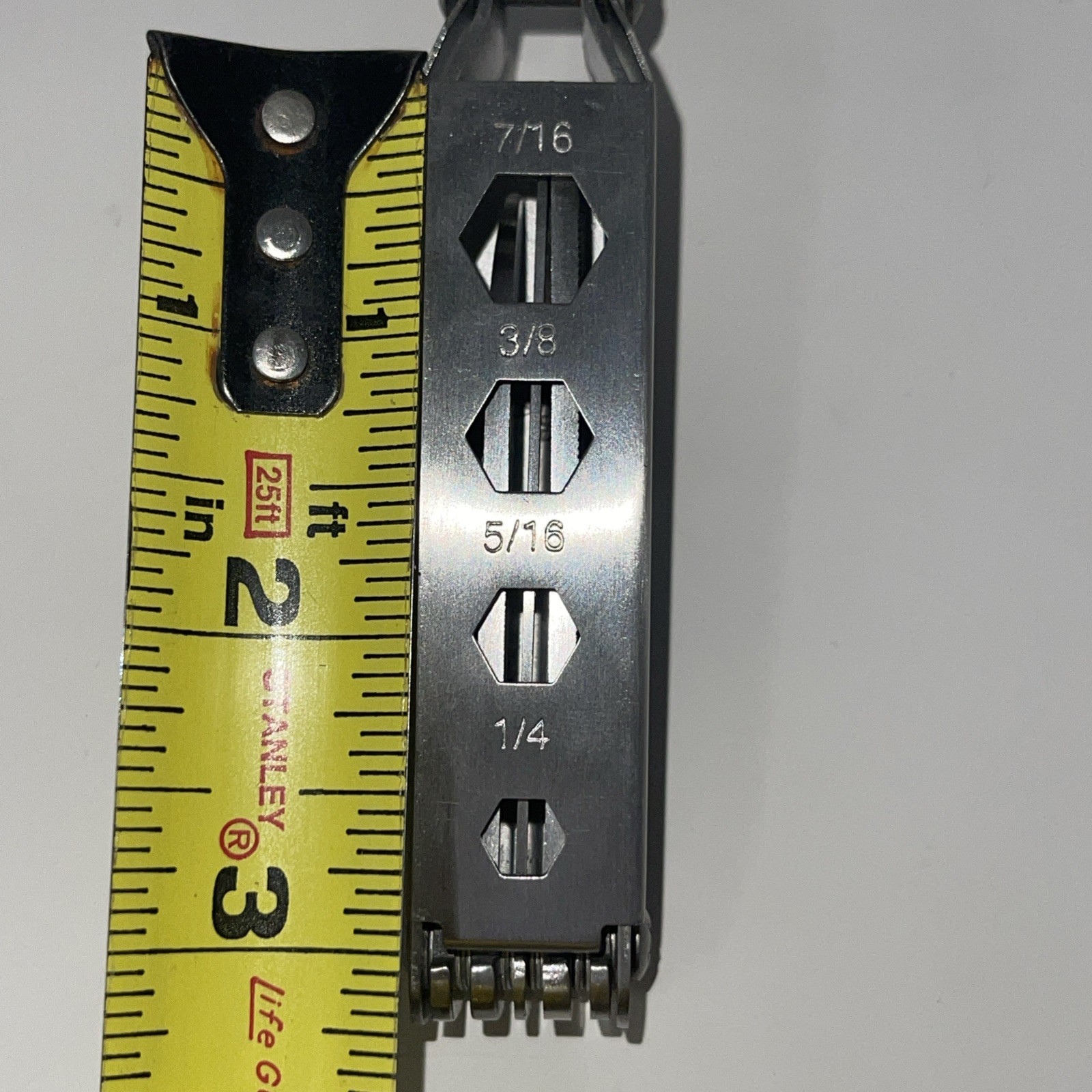 Multi-Tool Hammer Saw Serrated Knife Filer Hex Drivers Ruler Bottle Opener…