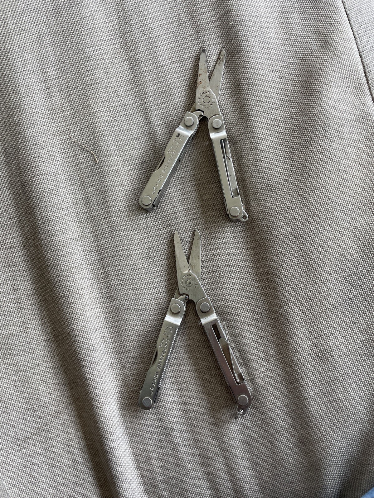 Nice Set Of Two Leatherman Micra Multi Tool Used (163)
