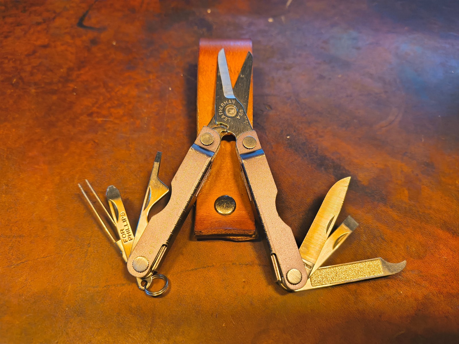 Leatherman Micra Stainless, Key Ring Size Tool, Scissors, Tweezers File Knife