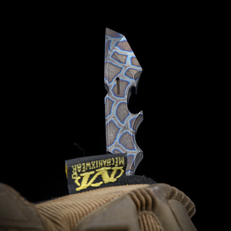 Solid Titanium Tactical Survival EDC Multi Pocket Tool Pry Bar Crowbar Opener