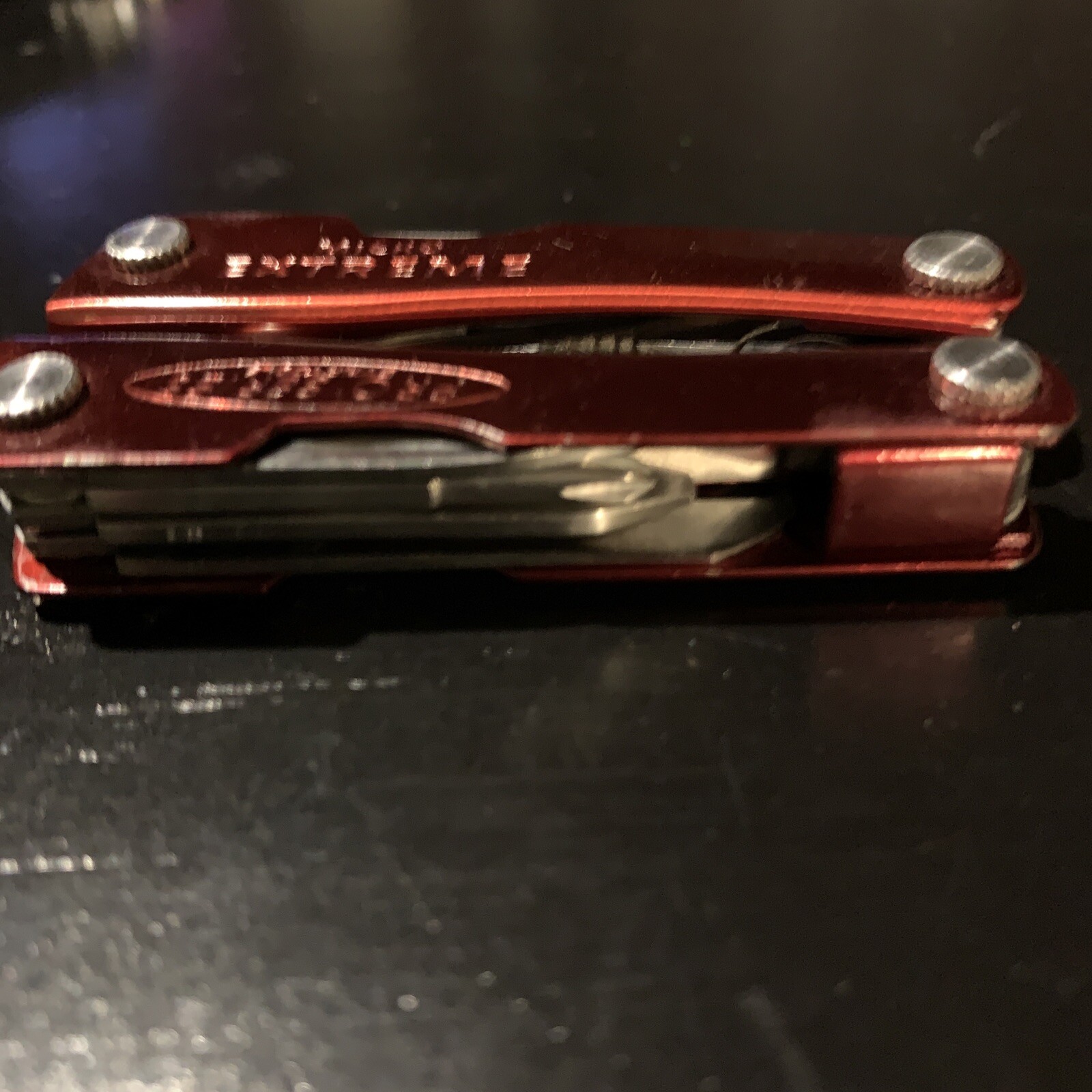 Vintage Micro Extreme Pro Series Multi-tool Red Stainless Steel Titanium Tool