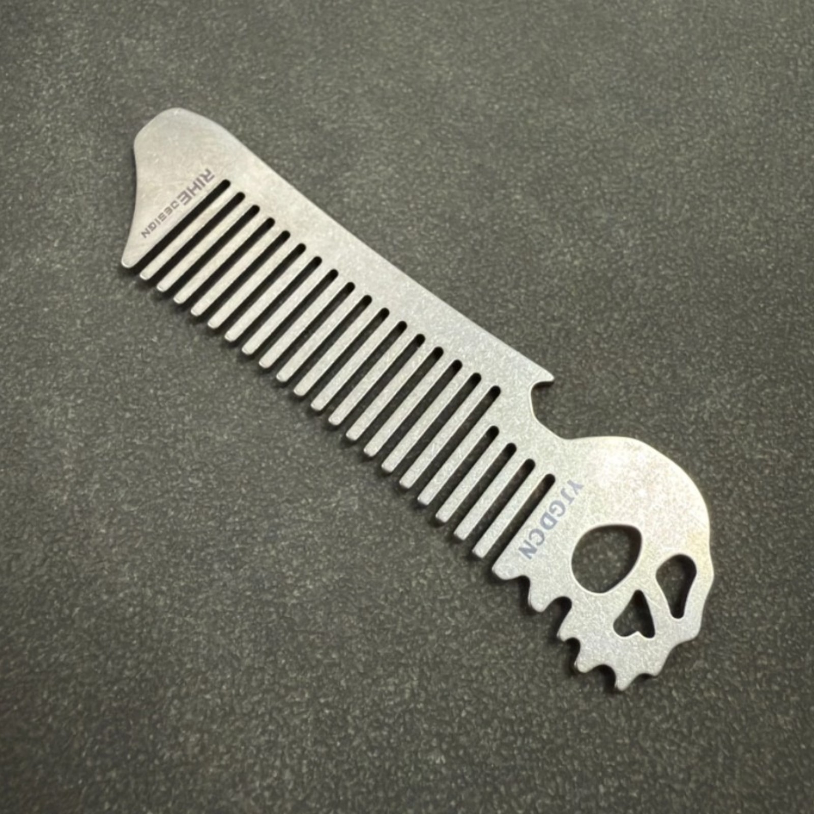 RIHE Design TC4 TITANIUM PRY Bar TOOL Ghost EDC bottle opener Comb Gift