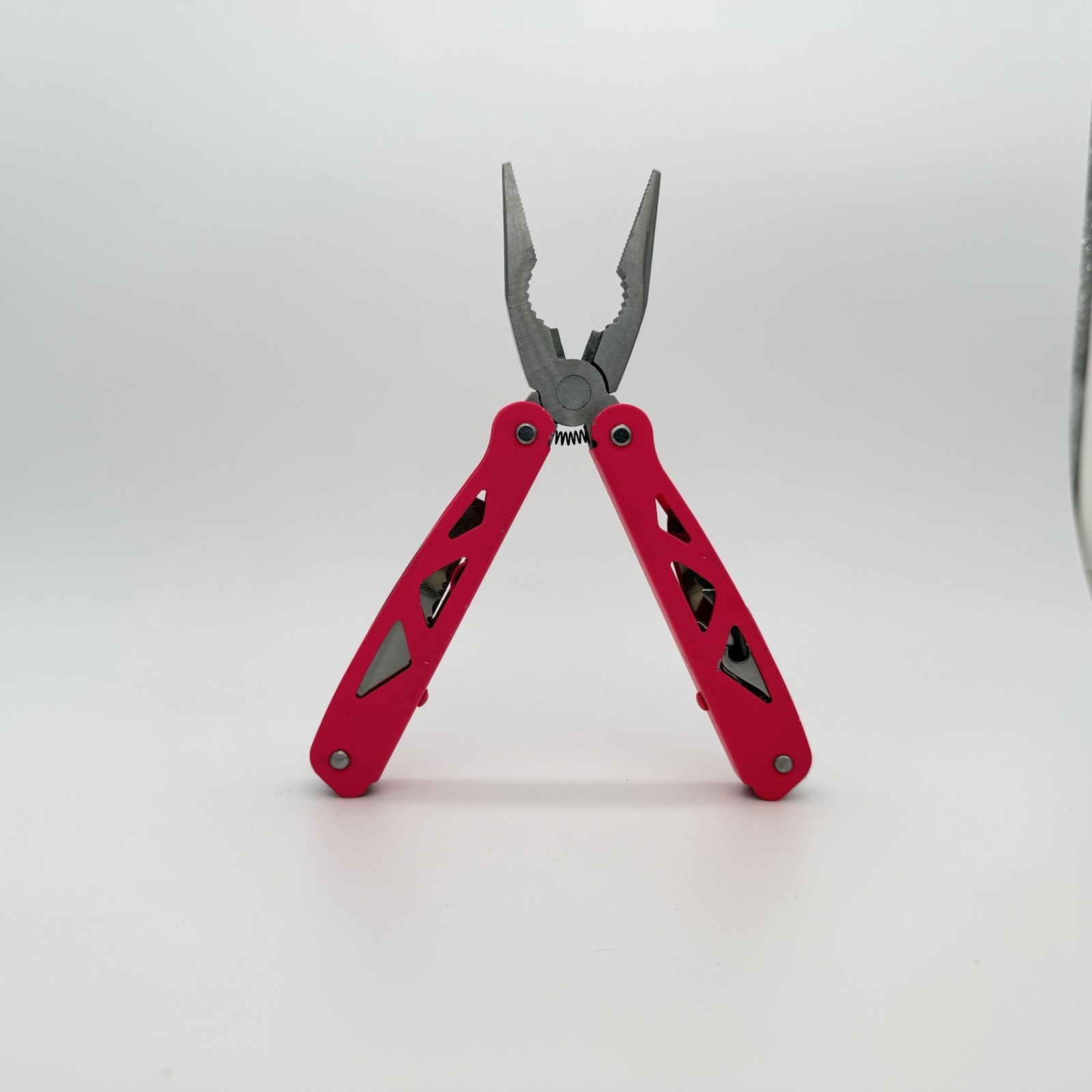 Pink 12-in-1 Multi-Tool Pocket Knife Folding Survival Gear No Sheath Unbranded