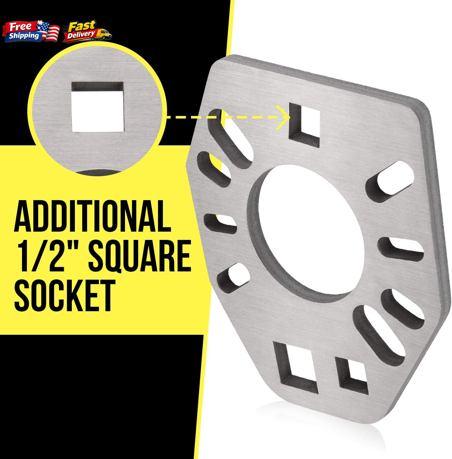 Mission Automotive Pinion Flange Holding Tool Stainless Steel Silver Coated