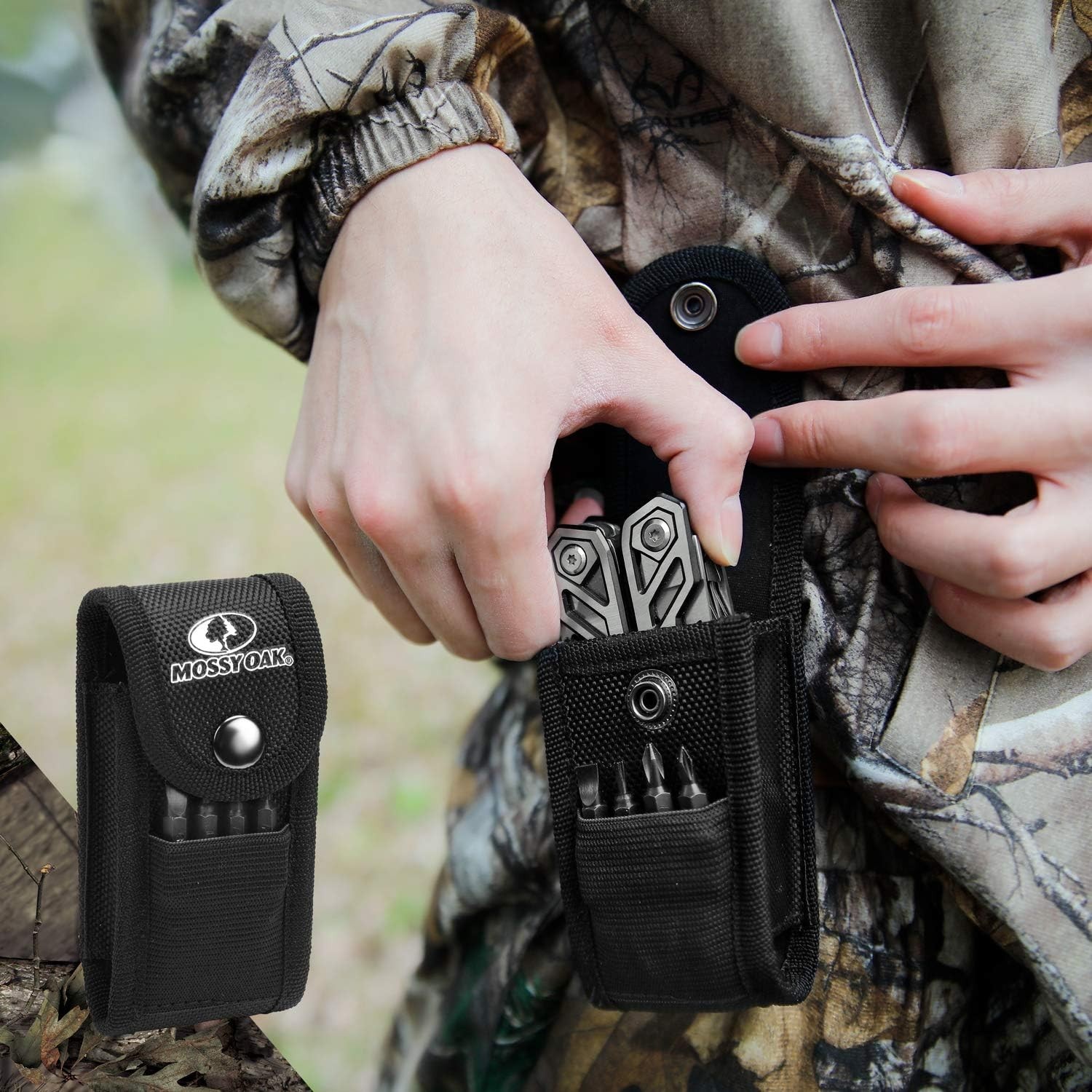 21-in-1 Stainless Steel Multitool with Sheath – Perfect for Outdoor Adventures