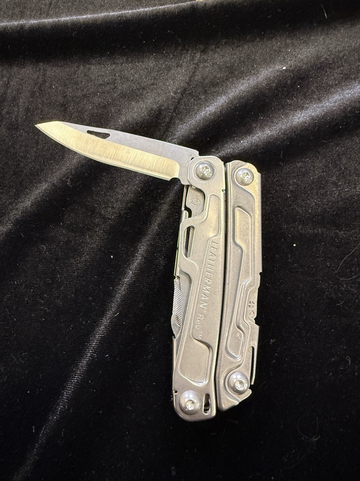 Leatherman Rev Stainless Multi-Tool NIB Engraved Display Model