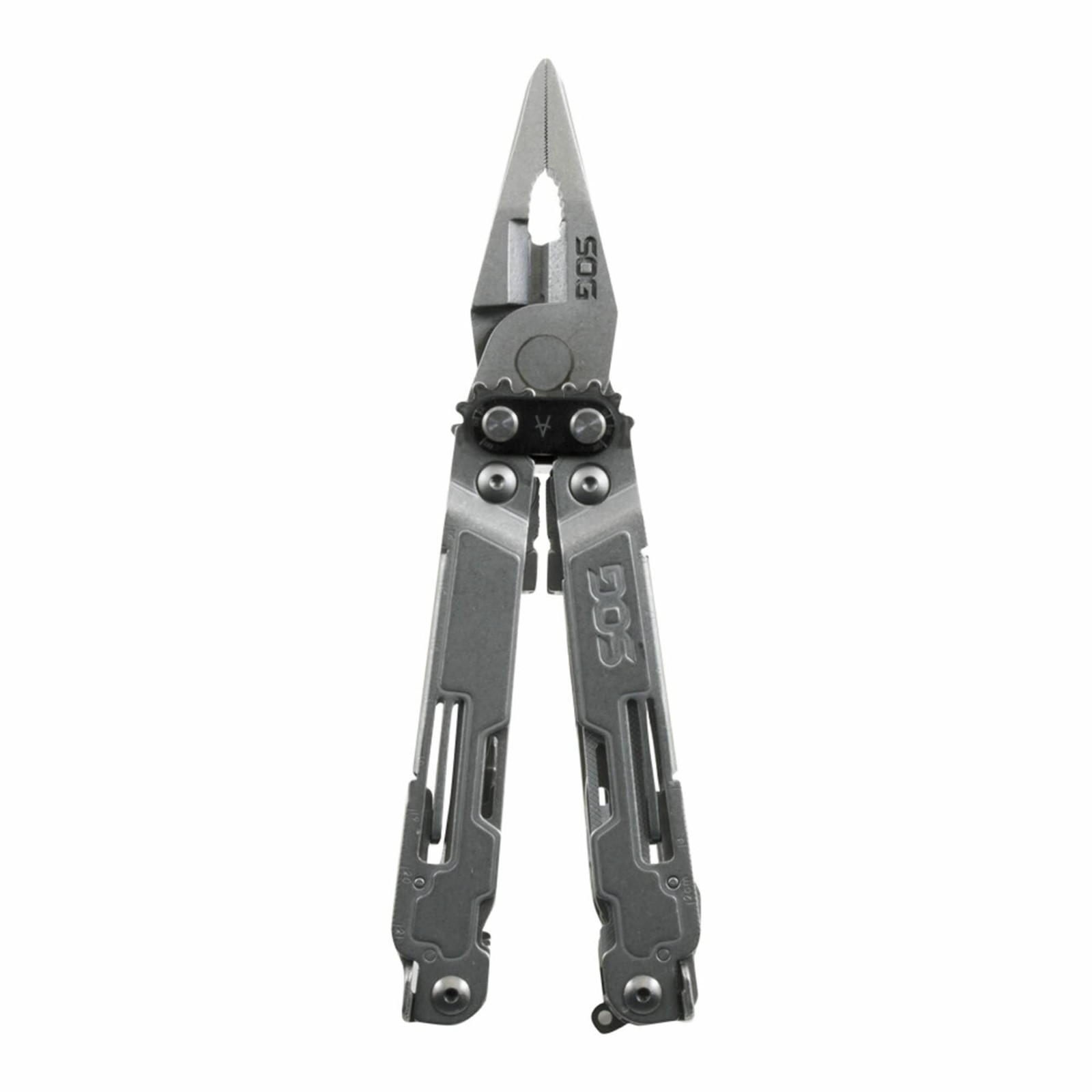 Heavy Duty Stainless Steel Multi-Tool with Nylon Sheath, 2 Knife Blades, Can/Bot