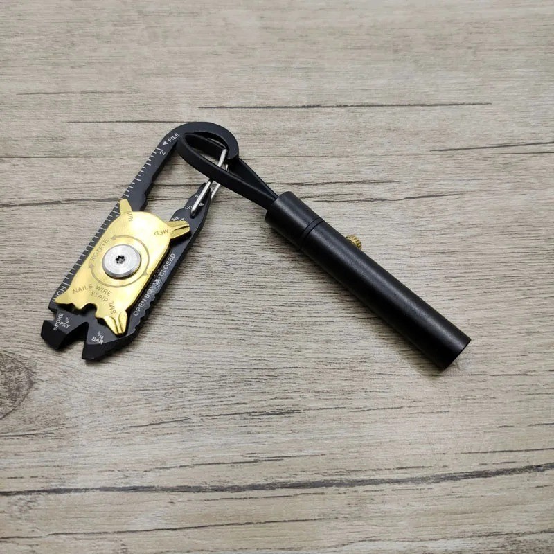 20-in-1 Multifunction EDC Keychain Tool Screwdriver Wrench Bottle Opener Bike