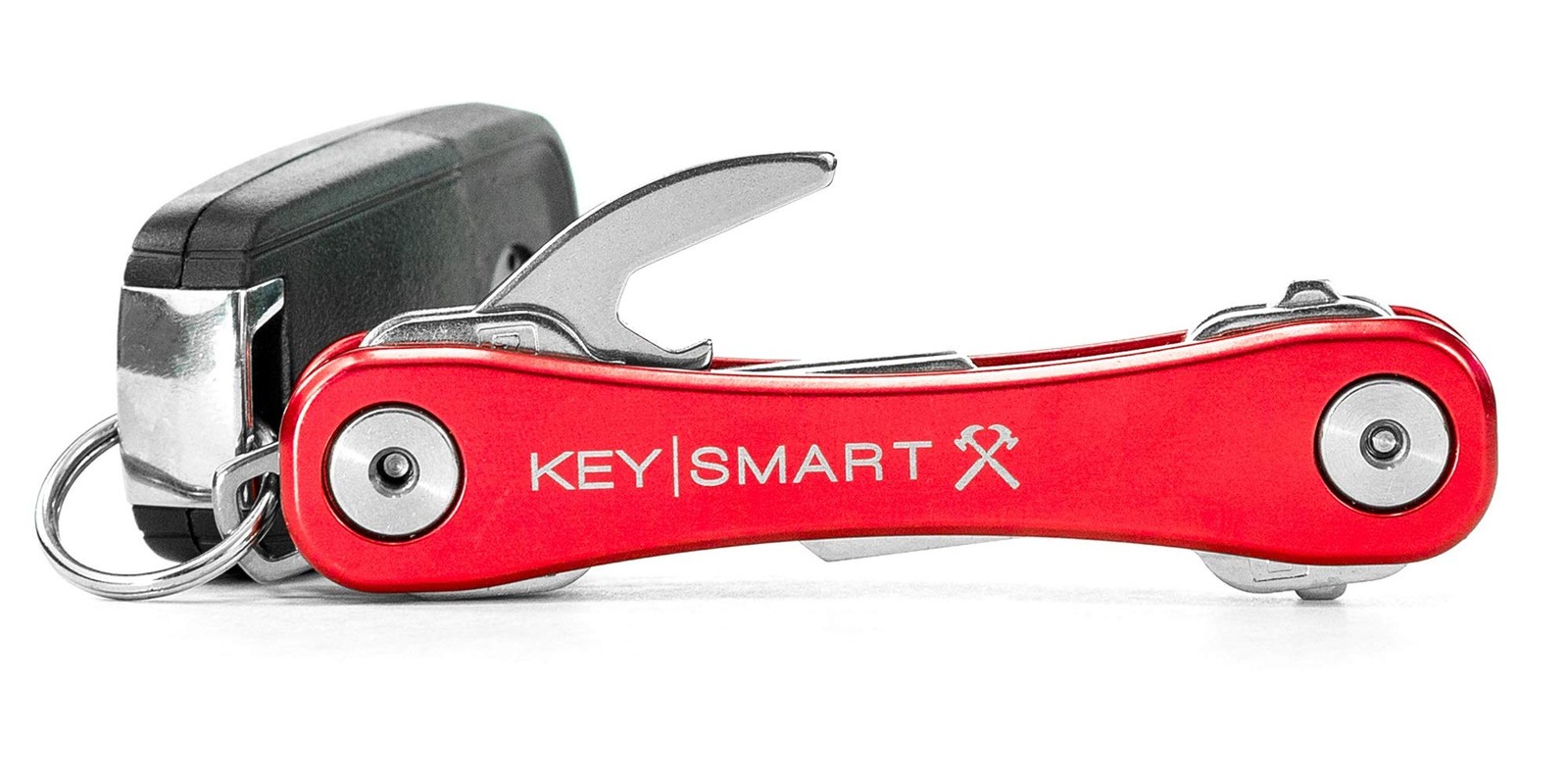 KeySmart Rugged – Multitool Key Holder for Keychain w/Bottle Opener and Pocke…