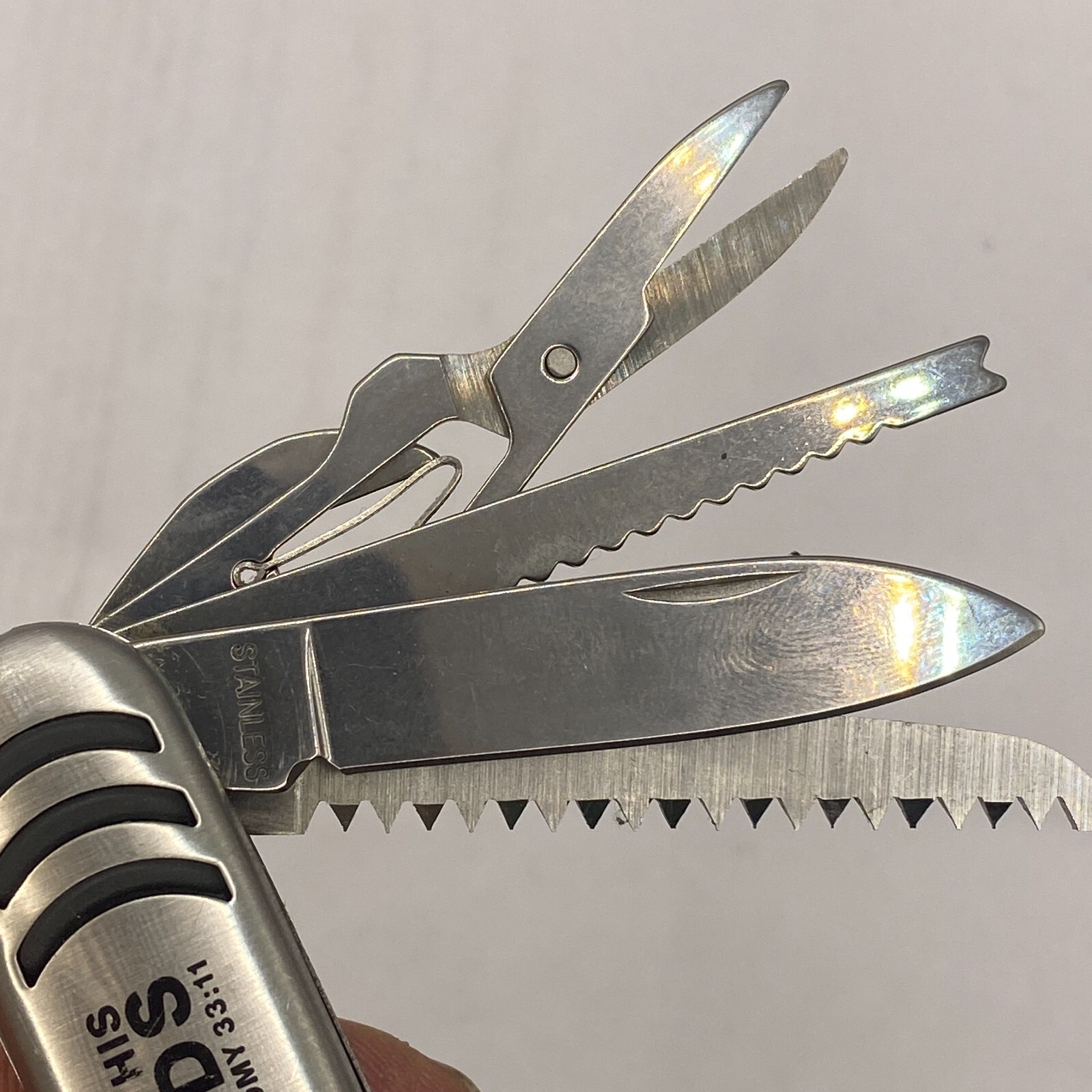 Multi-Function Camping and Survival Pocket Knife Tool 10 Functional STAINLESS 🔔
