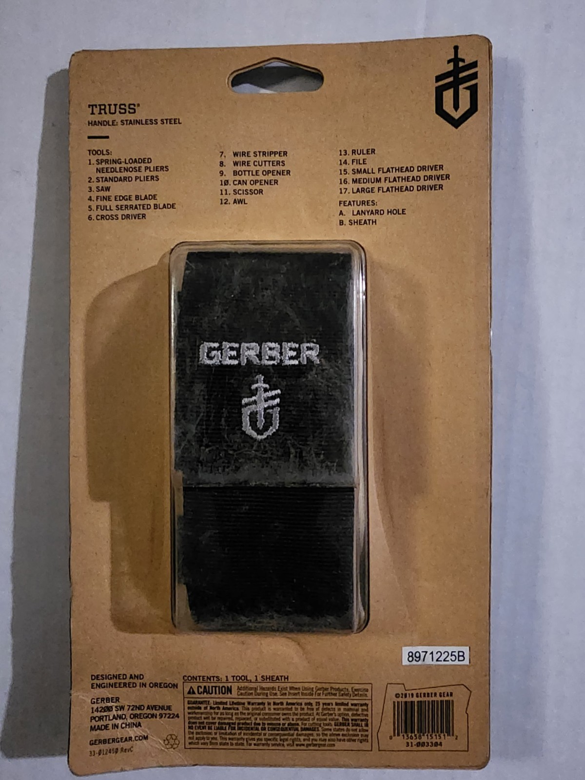 Gerber Truss Multi-Tool Set 17 In One Stainless Steel Handle