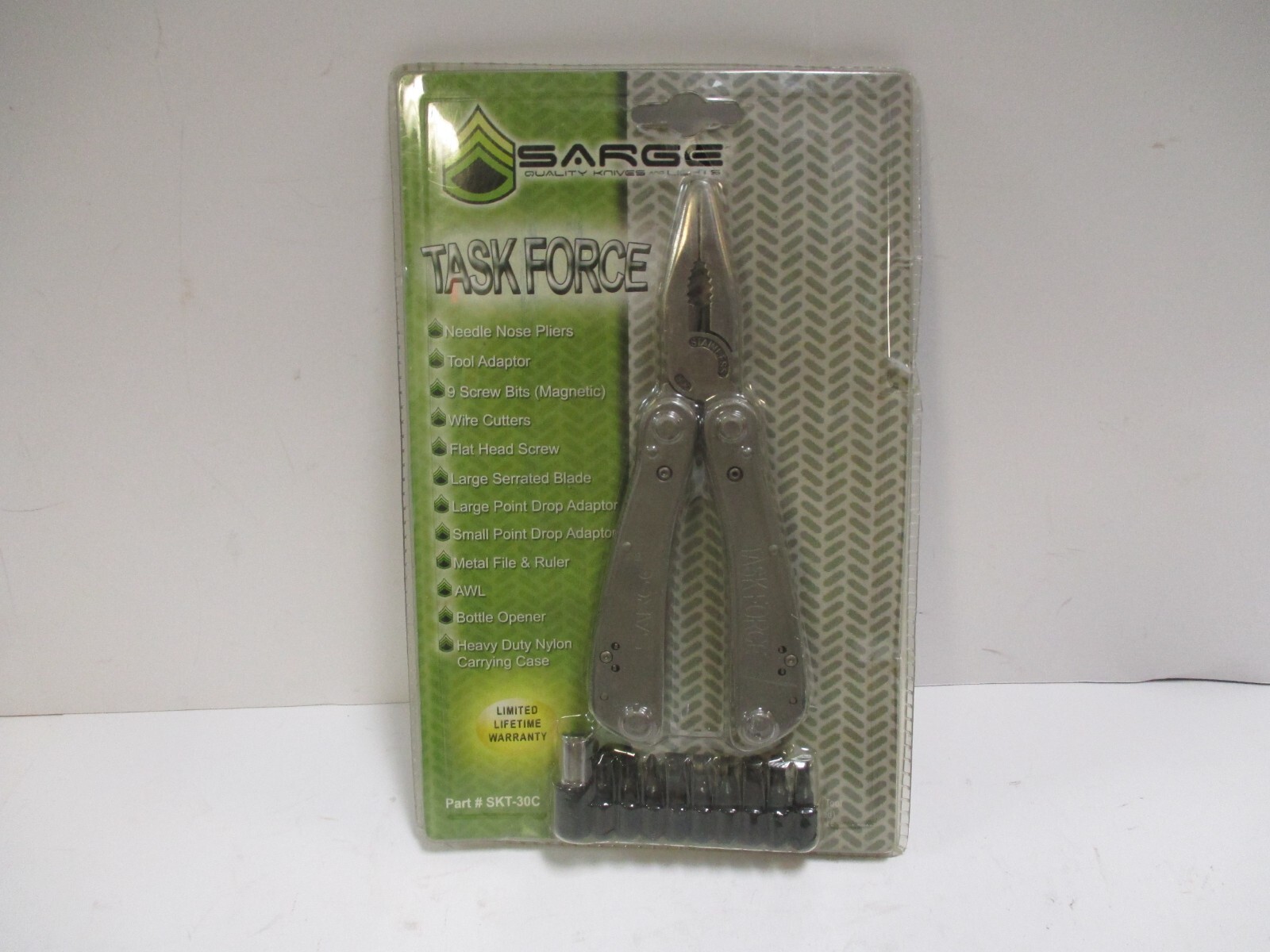 New Sarge SKT-30C Taskforce Multi-Tool with Pouch