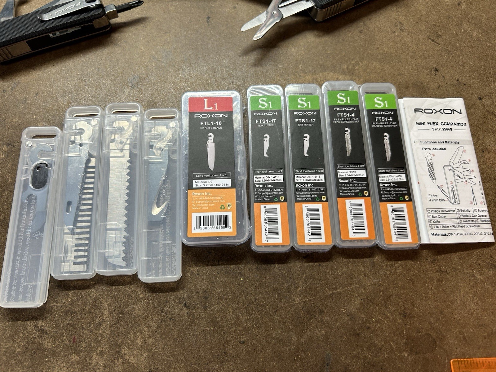 ROXON Multitool Lot KS2 Elite Flex Companion Mini Multitool Plus Many Extras