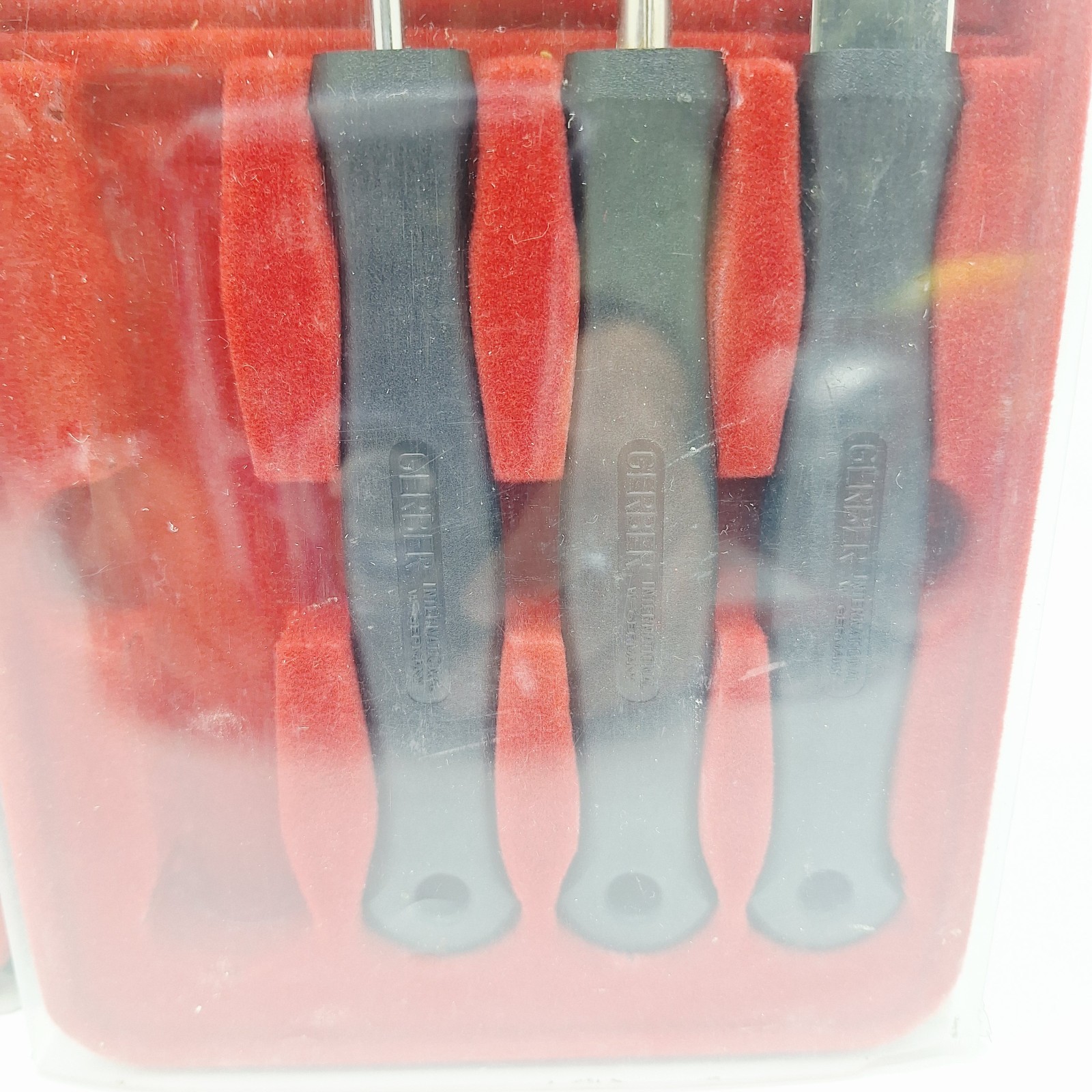 GERBER 3055 4pc Bar Set 3056 3pc Fruit Set Knife Cork Screw Bottle Opener Peeler