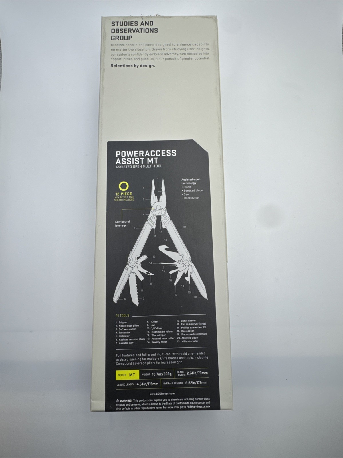 SOG PA3001-CP PowerAccess Assist Multi-tool Stonewashed