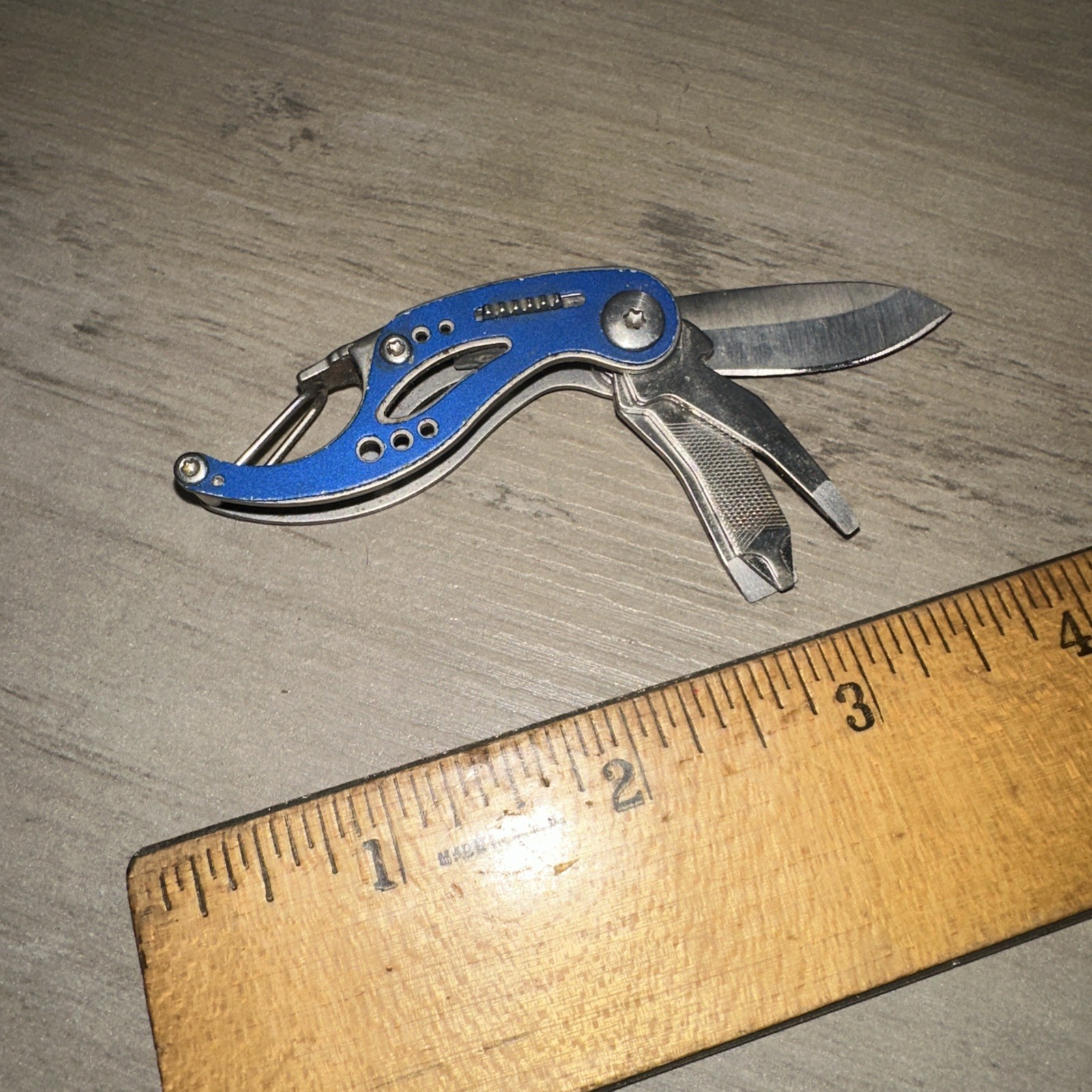 Gerber Curve Knife/Multi-Tool, Lockback, 6 Tools Blue Used