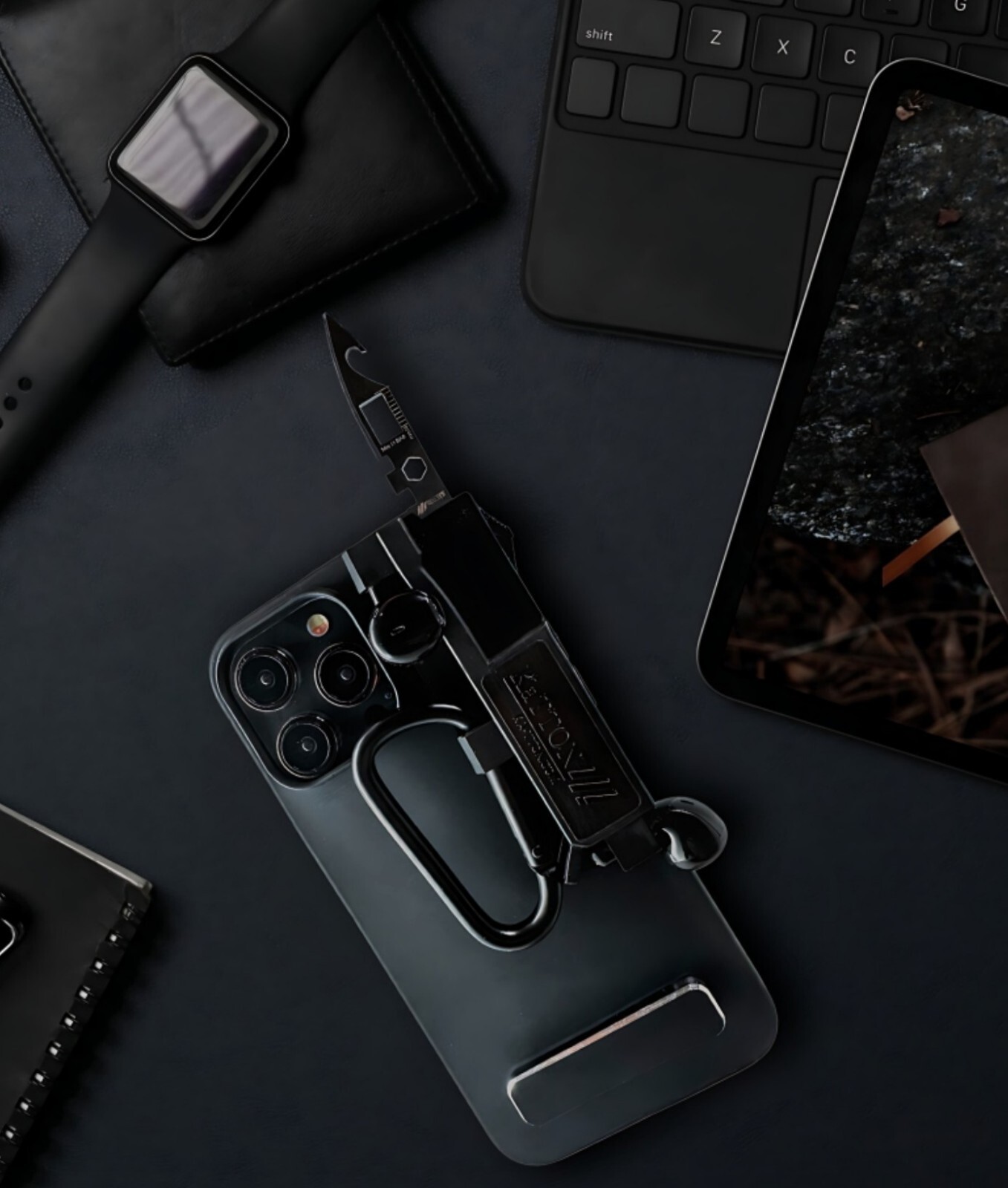 KaTTON Multi tool Phone Case for iPhone 14 Pro Includes Removable Multitool