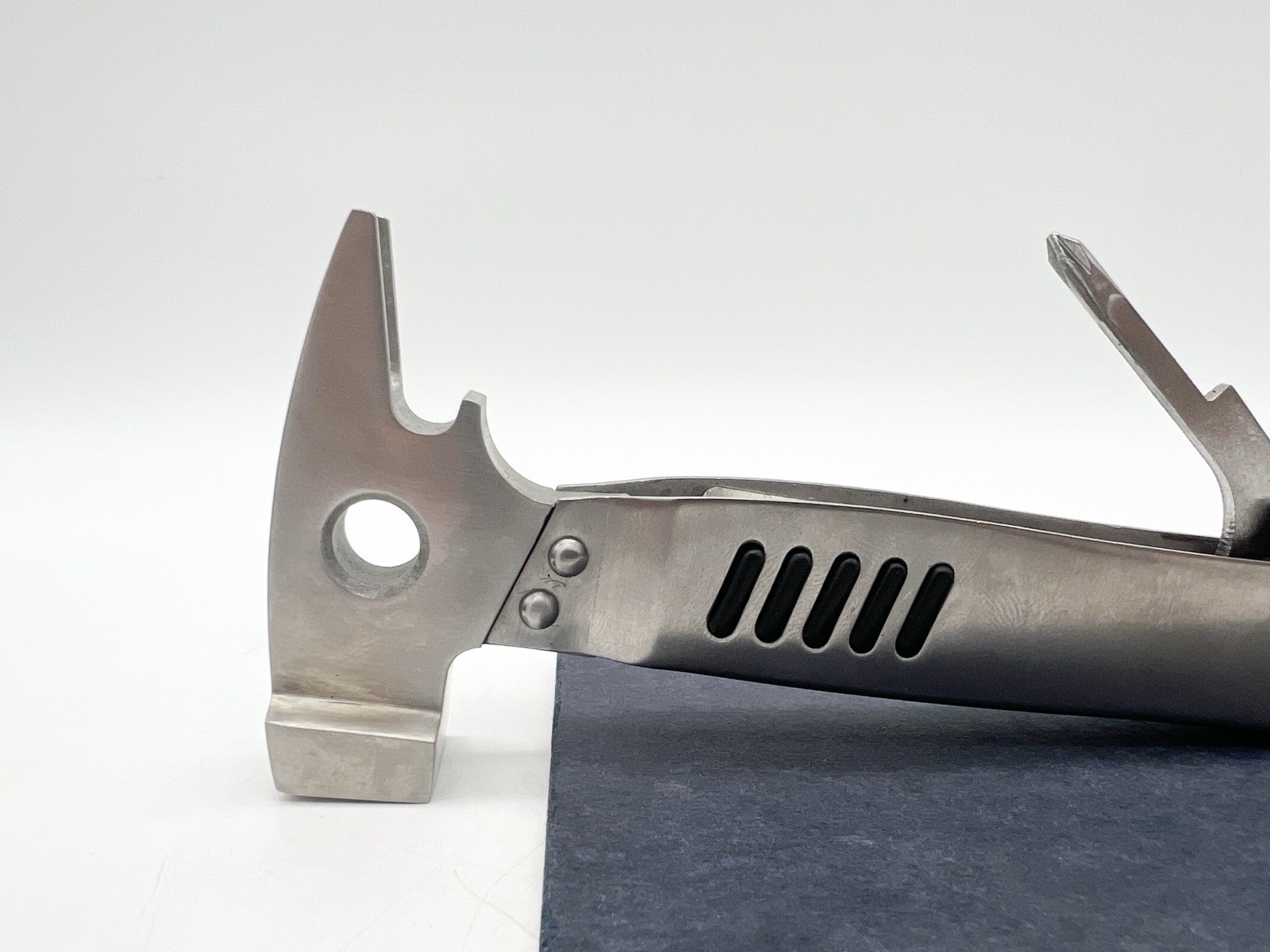 Stainless Steel Hatchet Multi Tool Axe Hammer Knife Saw Wrench Nylon Sheath