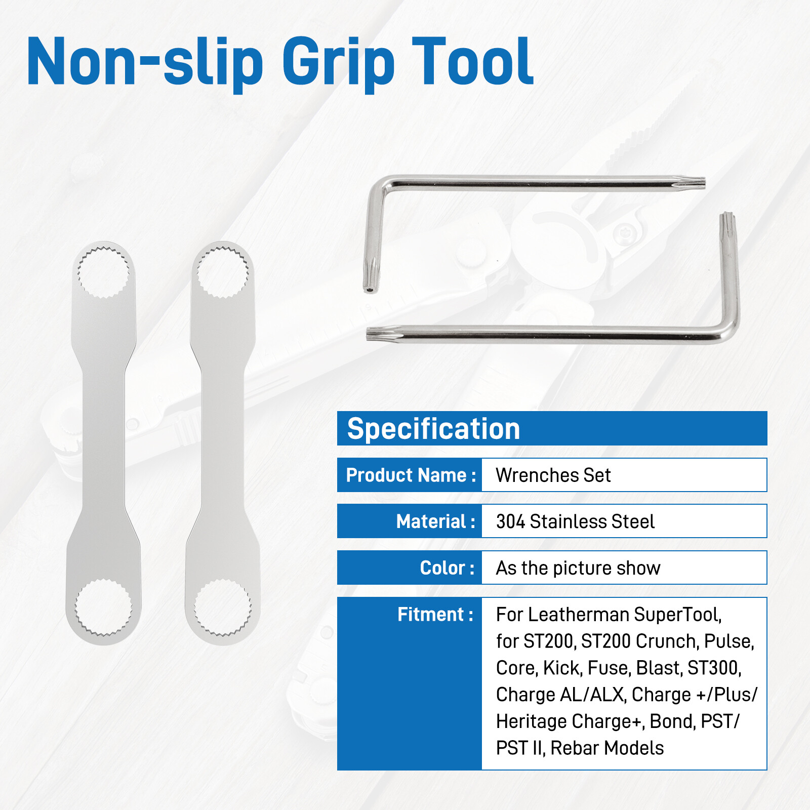 4PCS For Leatherman Multi-Tools Wrench Set T8/T10 Knurled Wrenches Disassembly