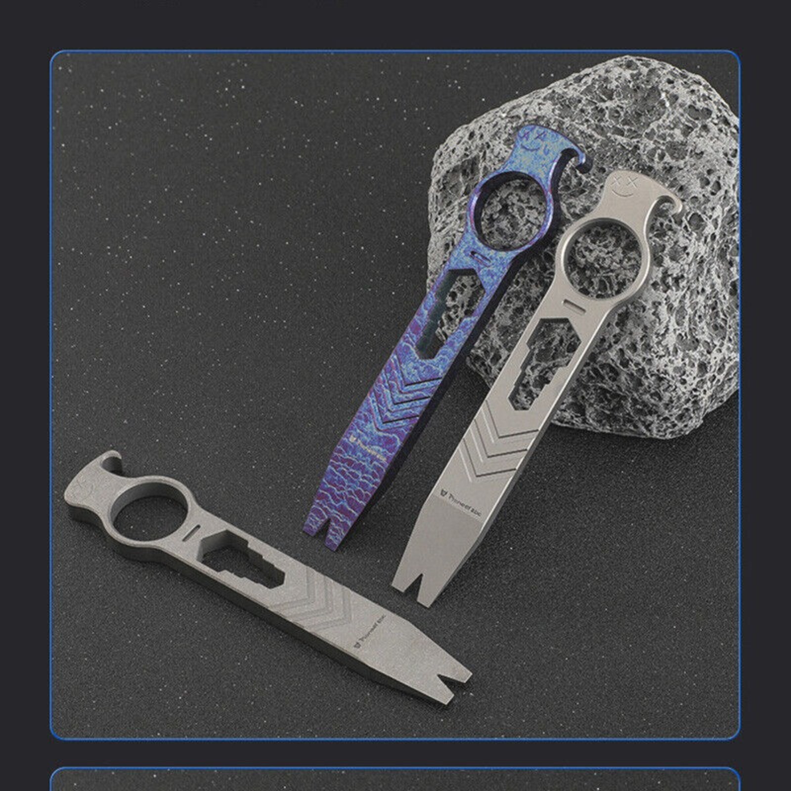 New EDC Titanium Alloy Tactical Crowbar Multi Tool Outdoor Pry Bar Opener Wrench