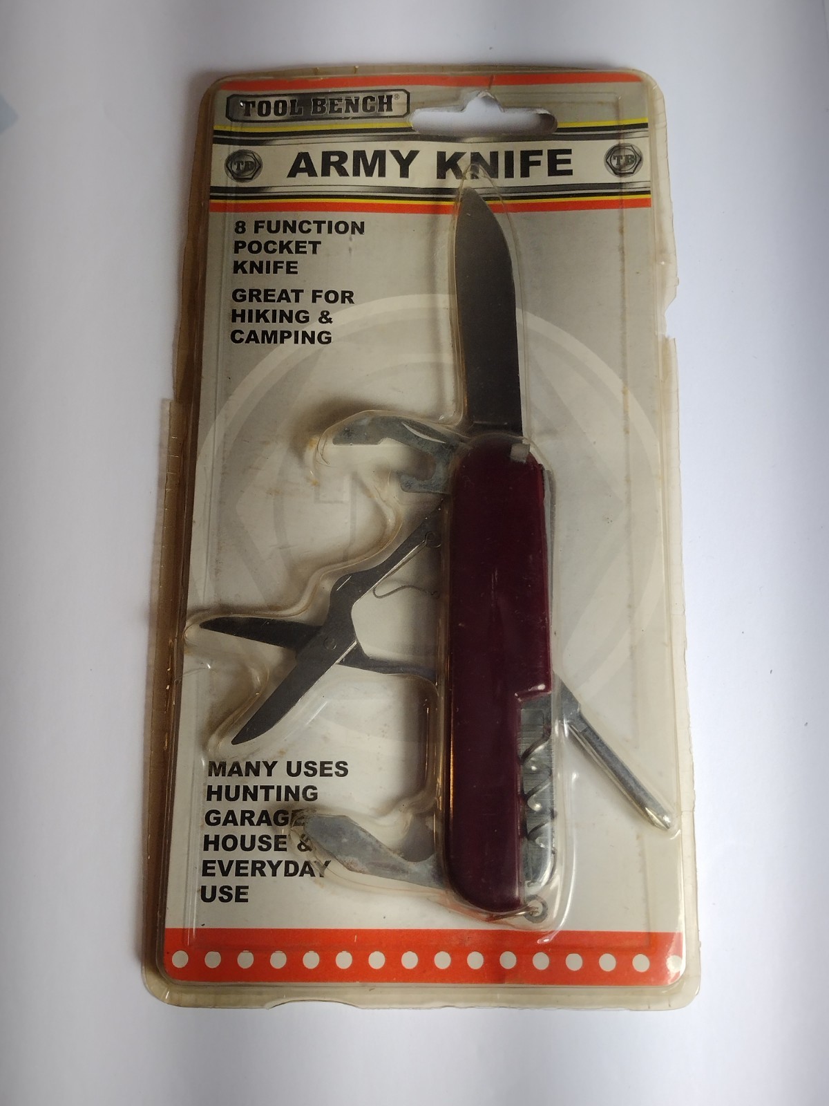 Army Knife~ Tool Bench ~8-in-1 Multitool Pocket Knife~New In Package
