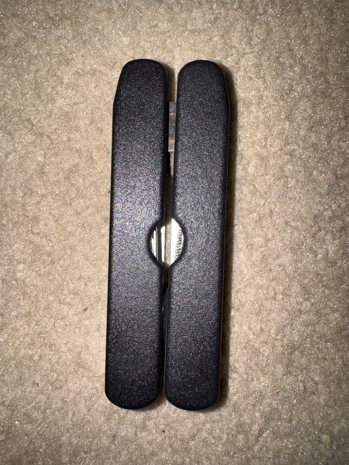 Vintage Multi-Tool 9 in 1 Recoil Tool with Case Black Knife Pliers Screwdriver