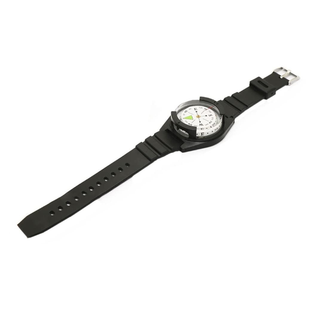Reloj de pulsera portátil para exteriores, resistente al agua, estilo brújula