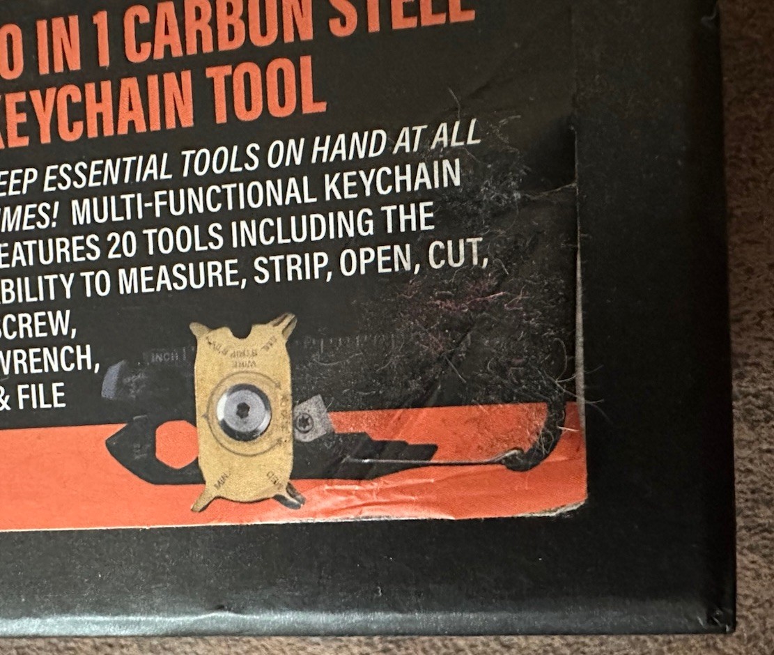Madman 20 in 1 Carbon Steel Keychain Handheld Multi-Tool Birthday Father’s Day