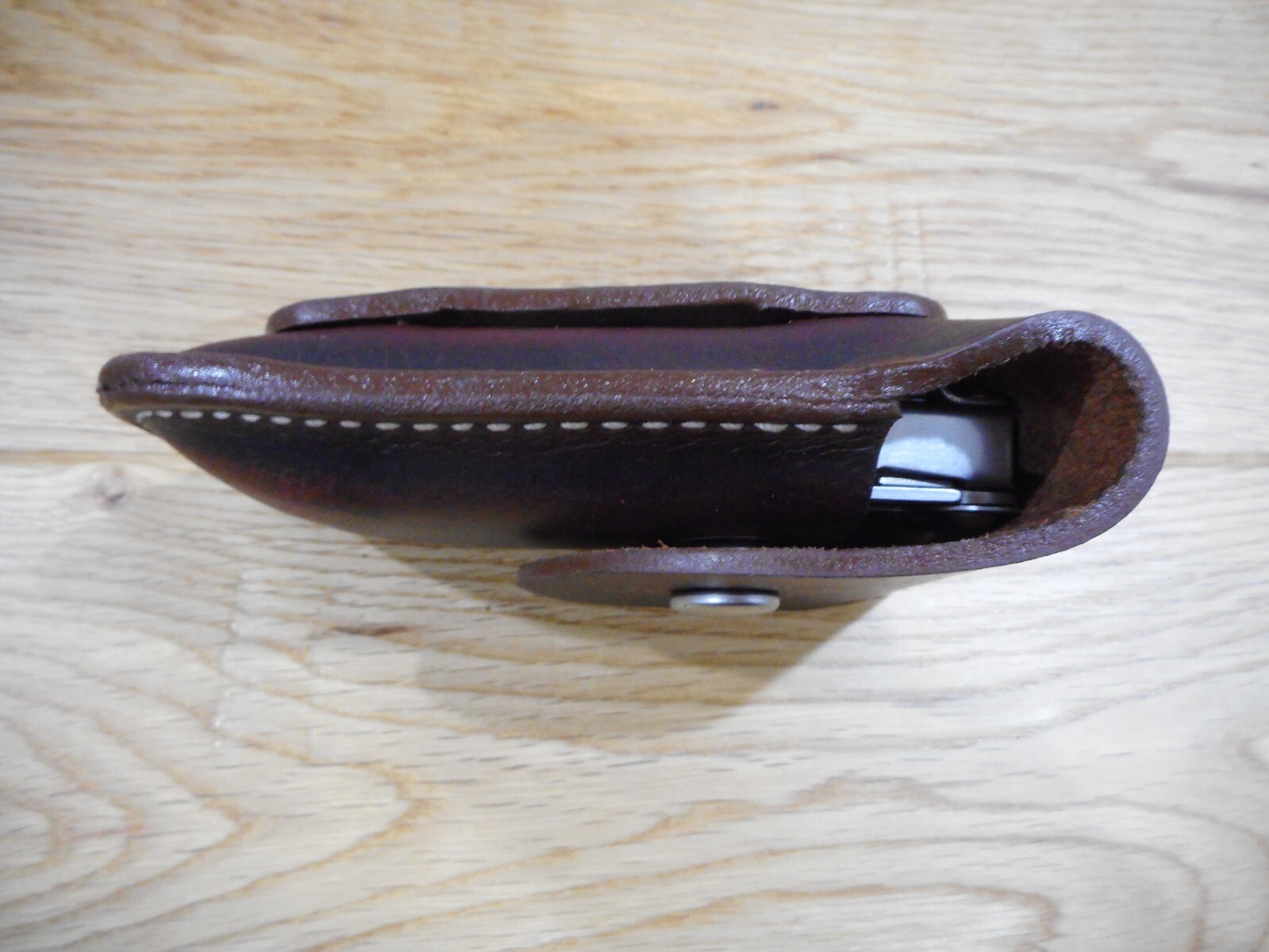 Leatherman Wingman or Rebar leather sheath. Plain flap. Sheath only.