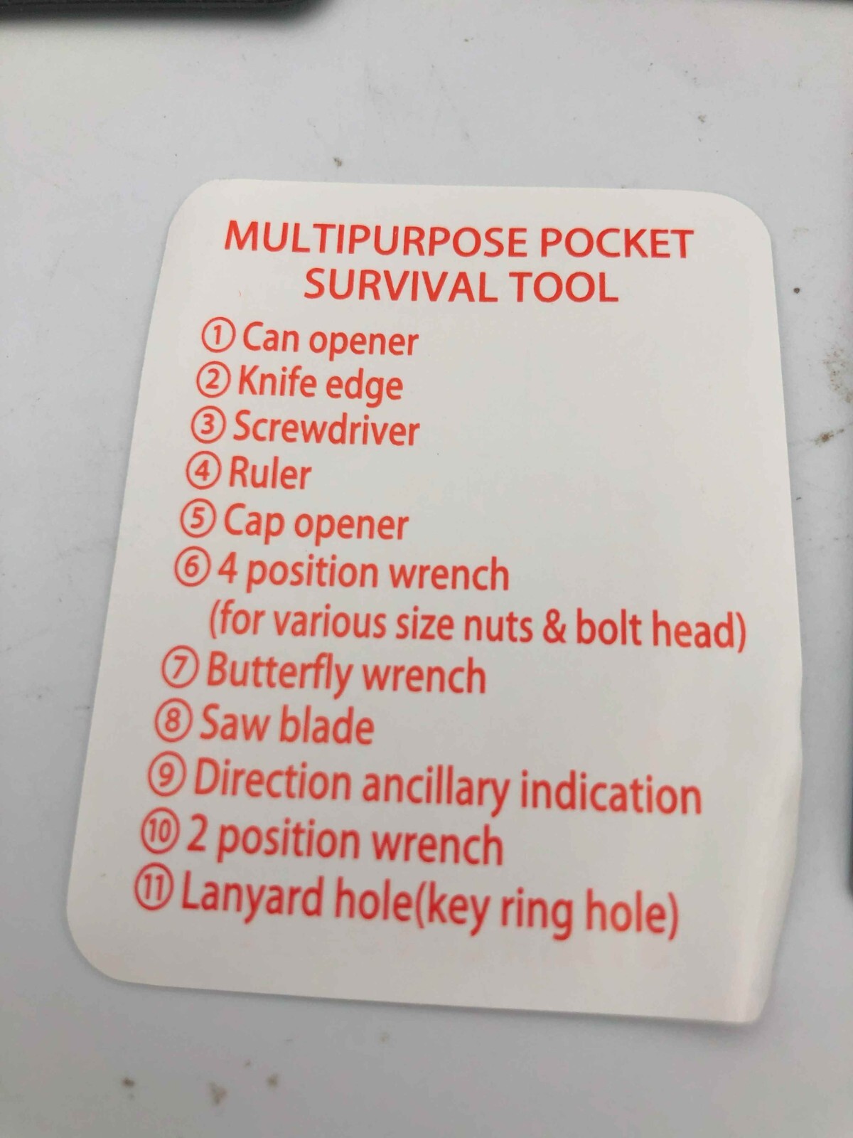 The Multi-Purpose Pocket Survival Tool Key (3 in a Pack)