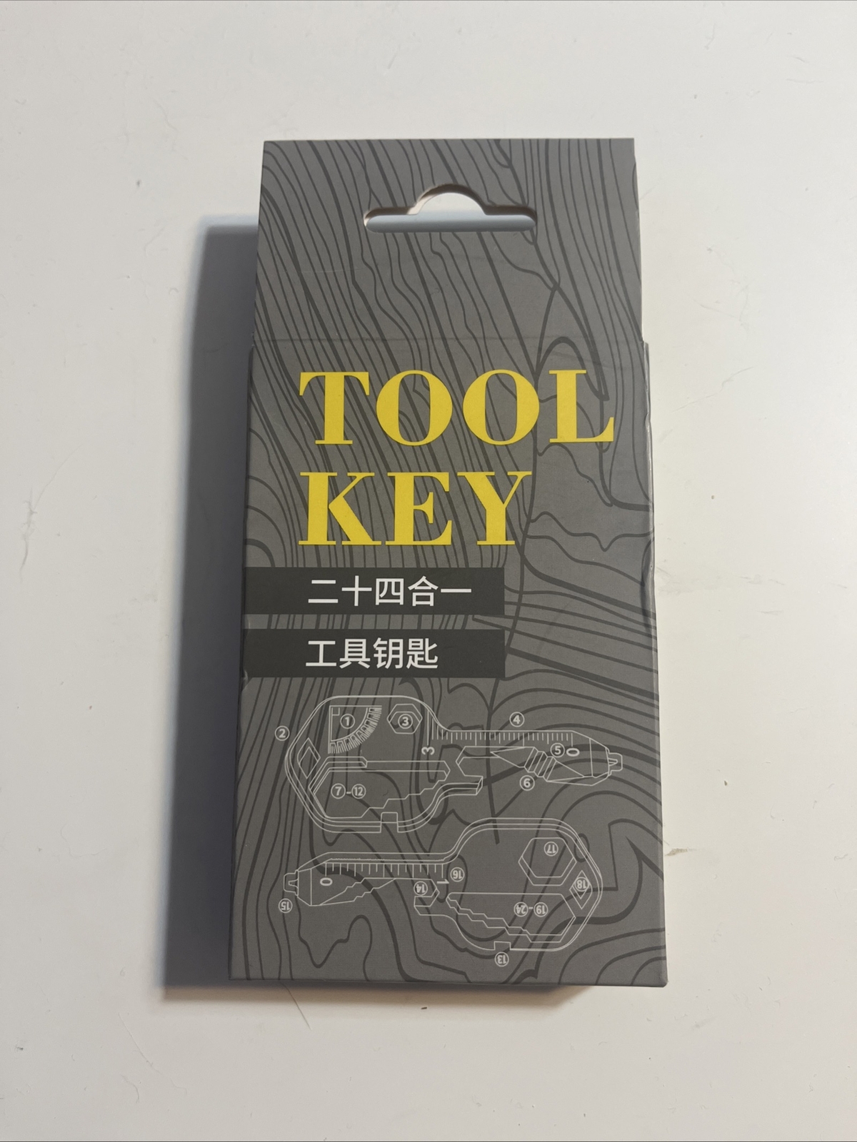 24 In 1 Multi-tool Original Key Shaped Stainless Bronze Steel Keychain Utility