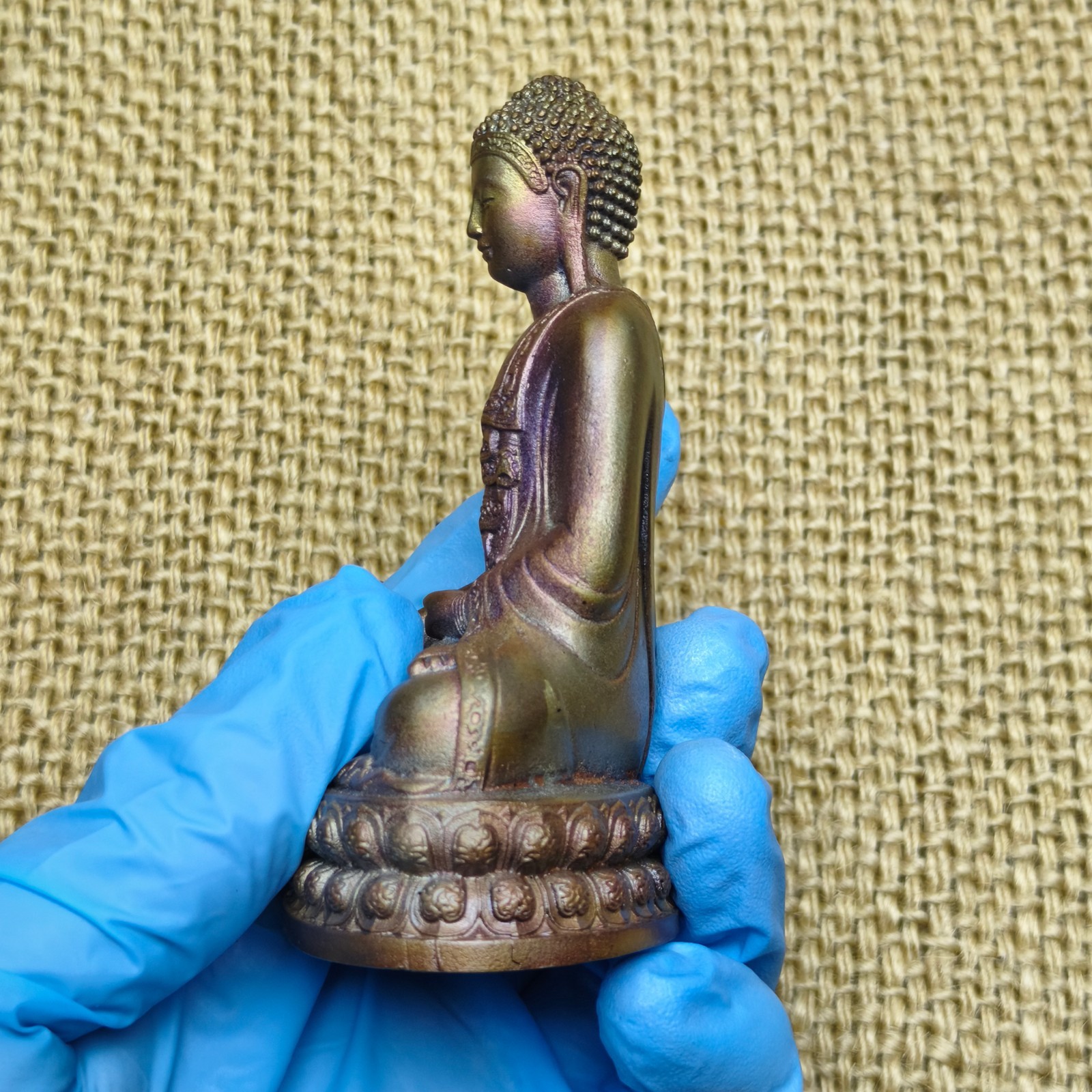Pure copper Buddha Buddhism ornament Solid Artwork statue sculpture Collection