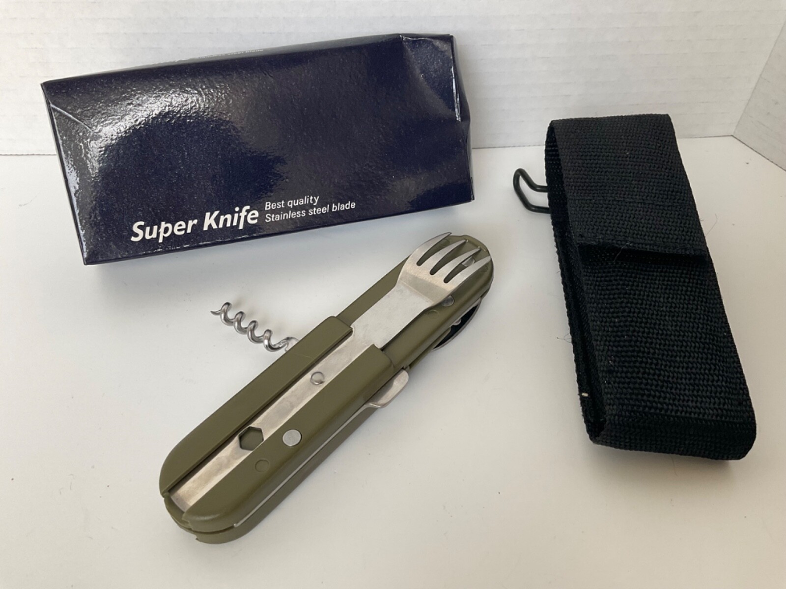 Super Knife Utility Eating MultiTool with Sheath KG605
