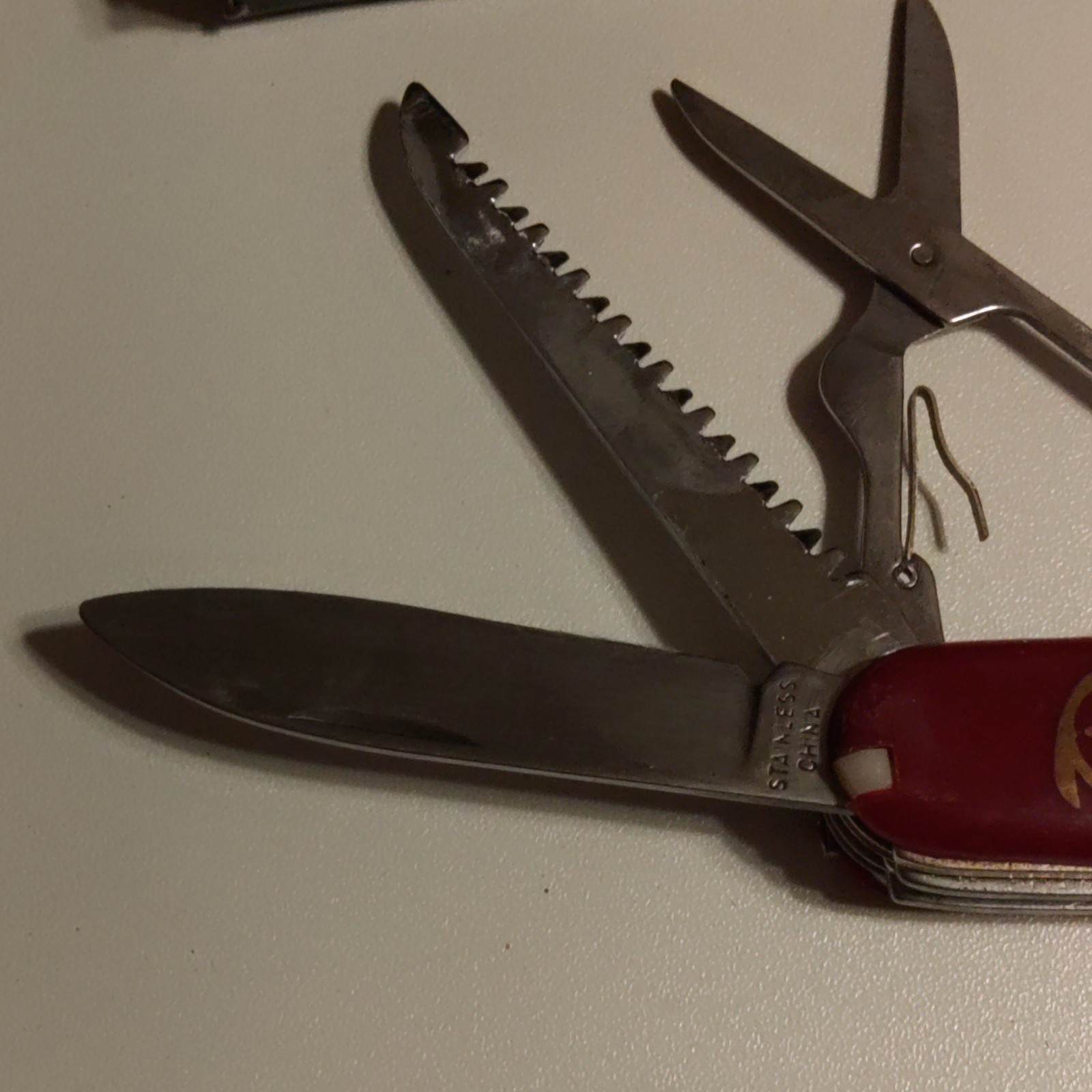 Superior Multi Purpose Knife 6-in-1 Multi-Tool Red 2in Straight Edge K5011