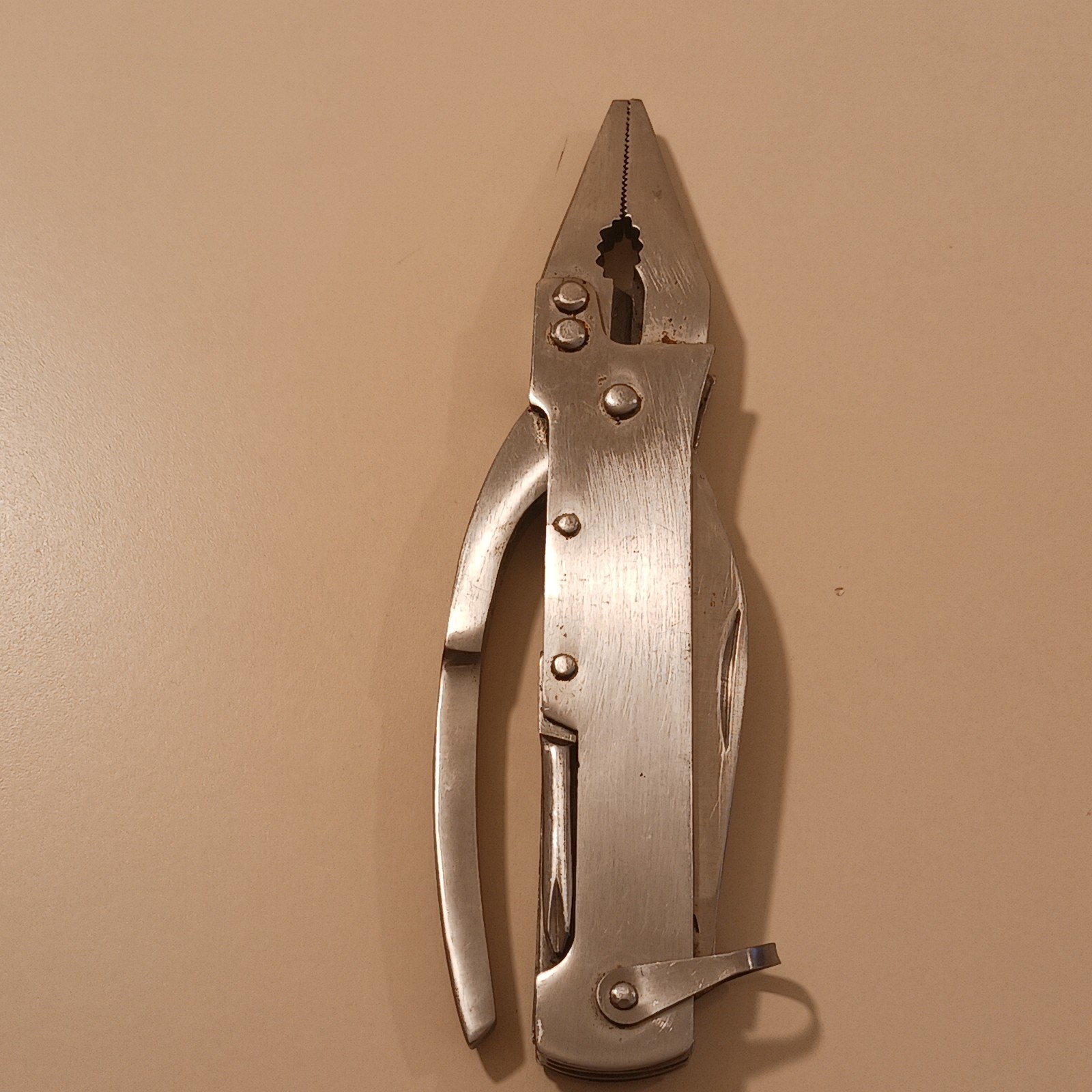 MAXAM 6″ Stainless Steel Multi-Tool Folding Pliers Knife Survival Camping Gear