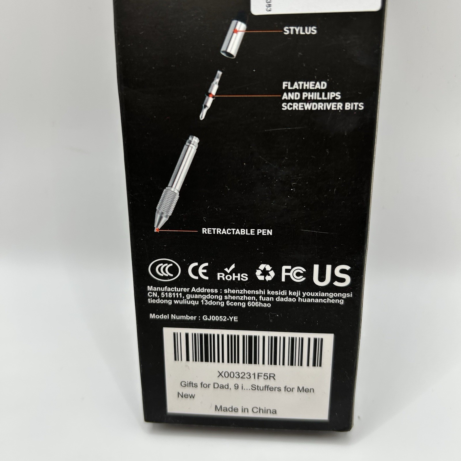 BIIB Multi Tool 9 In 1 W/Batteries Pen Stylus Screwdriver Light Level Ruler New