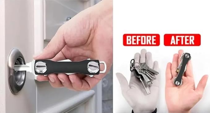 2/Pcs Large Aluminum Alloy Key Clip, Outdoor EDC Tool Key Storage