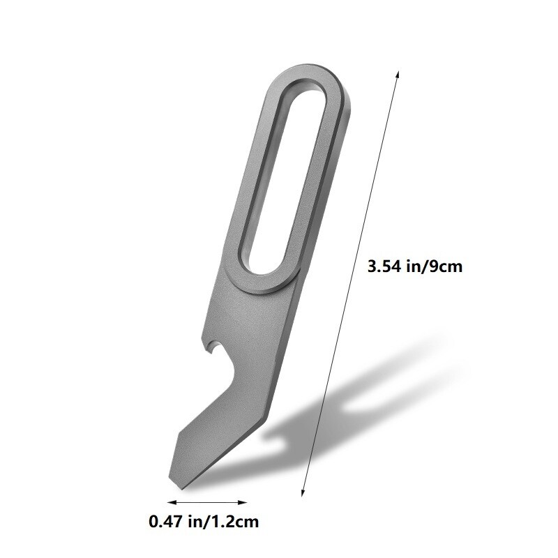 Mini Titanium Keychain Multi Tools Pry Bar Crowbar Opener Outdoor Pocket EDC