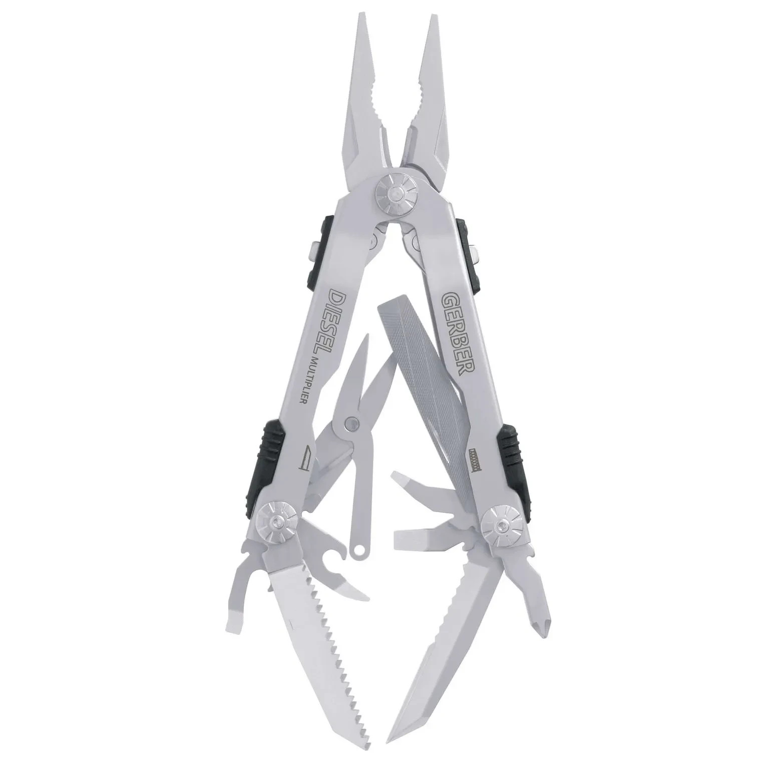 Gerber 22-01470N Diesel Multi-Plier Multi-Tool 13 Tools Stainless Steel 8.6 oz