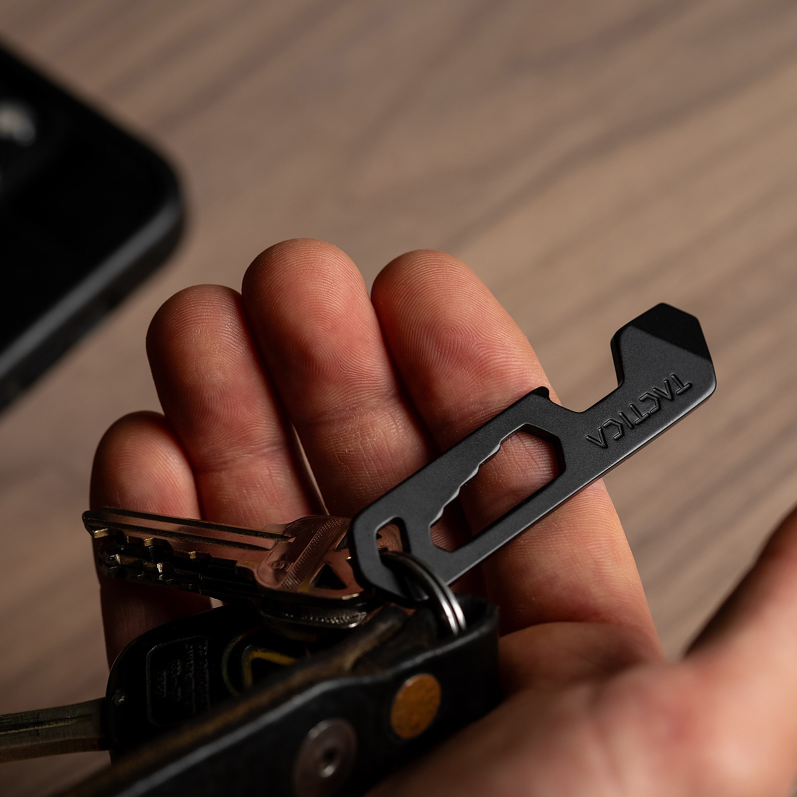 Tactica M.005 Micro Tool 6-in-1 Stainless Steel EDC Pry Bar Keychain Multitool