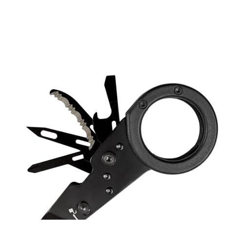ParaShears Lightweight Backcountry Stainless Steel Multi-Tool, 11 Tools Black